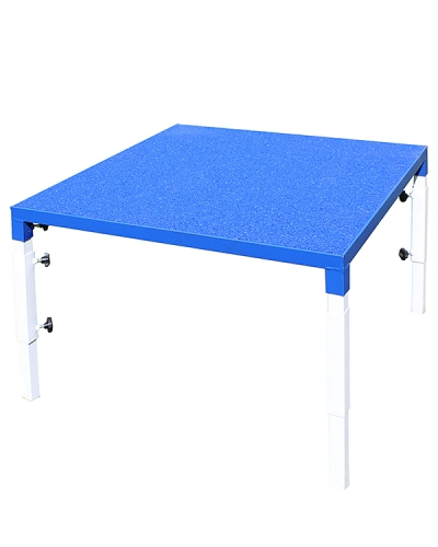 Agility-Tisch, blau, höhenverstellbar
