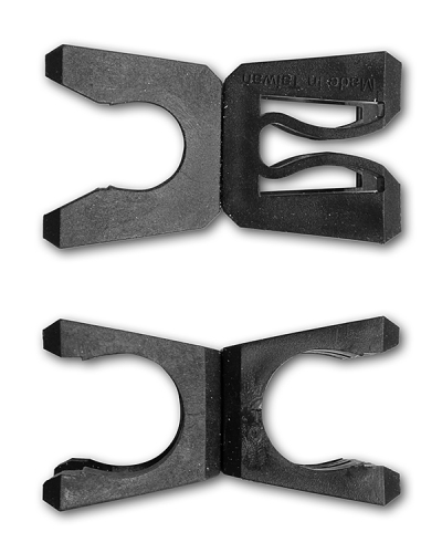 Clip für Ringe und Stangen