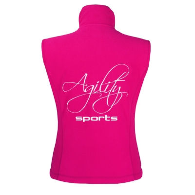 Fleece-Weste pink