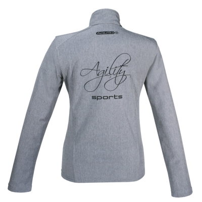 Softshell-Jacke hellgrau