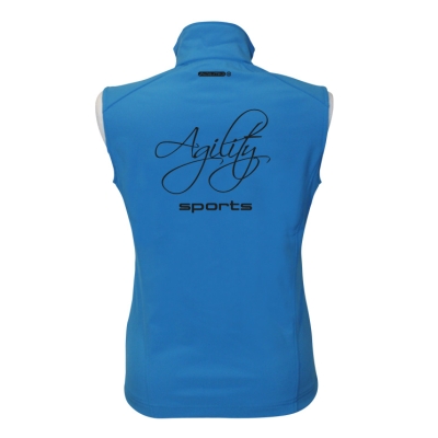 Softshell-Weste blau