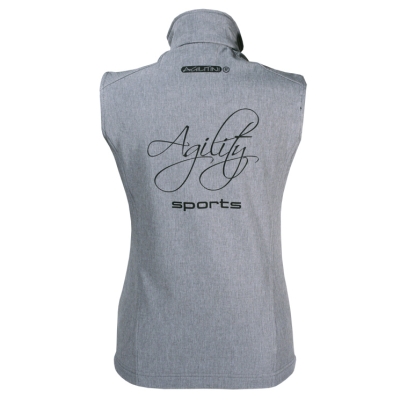 Softshell-Weste hellgrau
