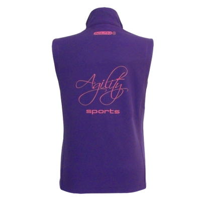 Softshell-Weste lila