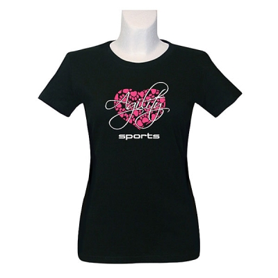 T-Shirt schwarz-pink