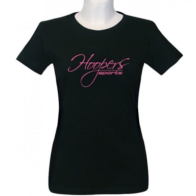 Hoopers-T-Shirt-schwarz-pink