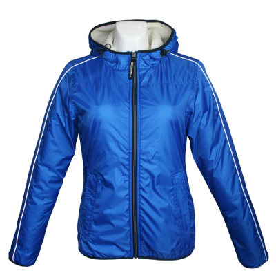Softshell-Winterjacke blau-silber