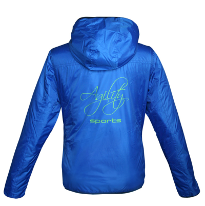 Softshell-Winterjacke blau-silber