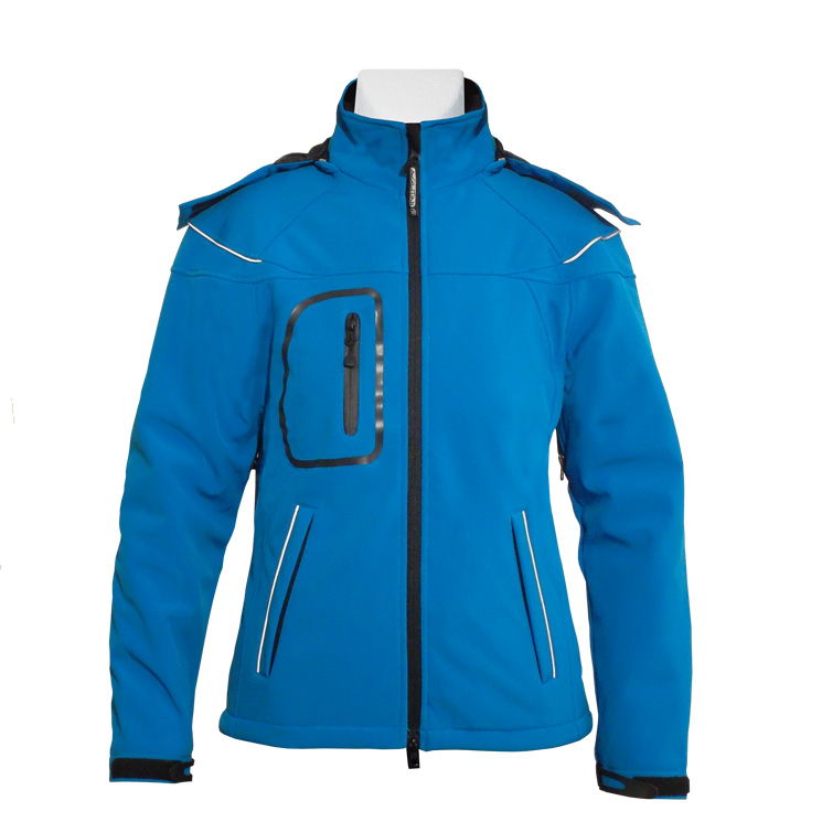 Ladies Softshell Winter Jacket in blue