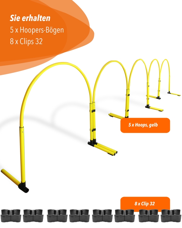 Hoppers-Slalom-Kunststoff