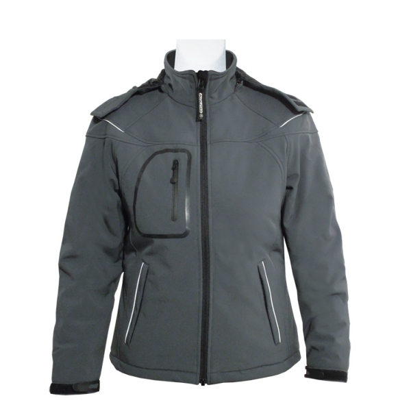 Ladies Softshell Winter Jacket in gray