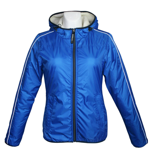 Softshell-Winterjacke blau-silber